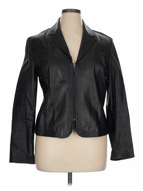 VGUC Nine West 100% real leather jacket XL